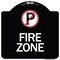 Signmission No Parking Symbol Heavy-Gauge Aluminum Architectural Sign, 18" x 18", BW-1818-24653 A-DES-BW-1818-24653 - alternate 1
